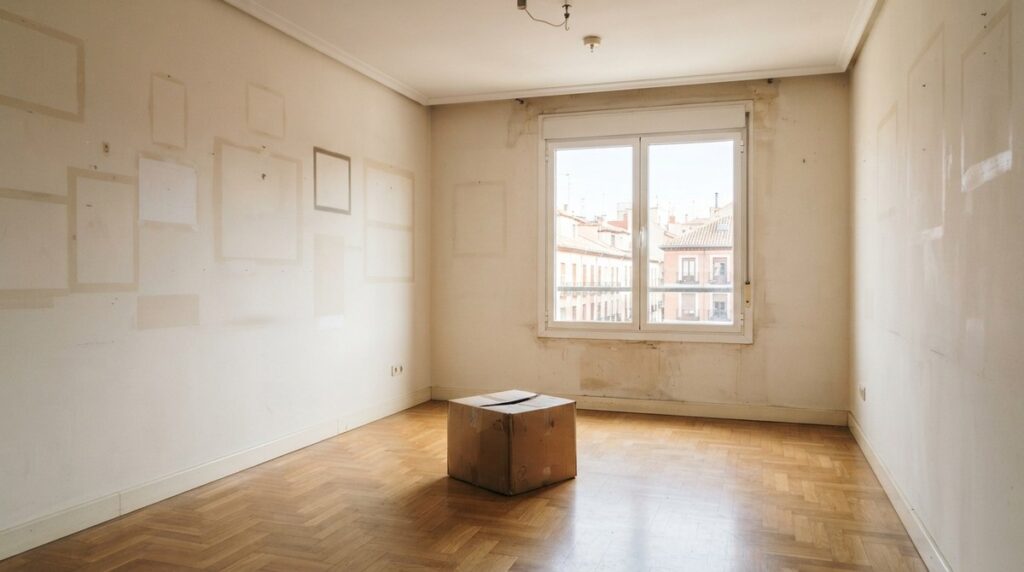Inquilino que abandona la vivienda sin pagar ni entregar las llaves: piso vacío